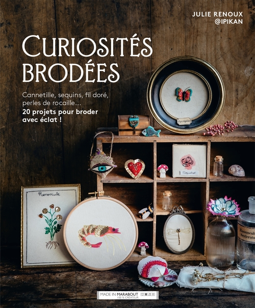 Couverture ebook de Curiosités brodées, de Julie Renoux, Ipikan