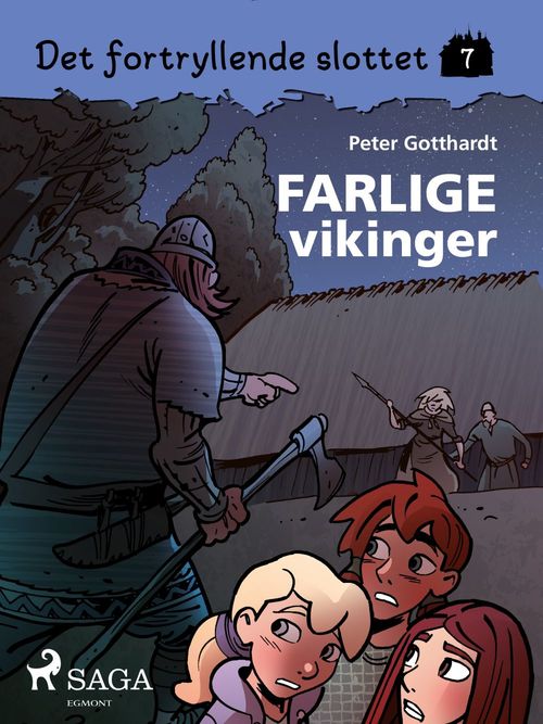 Couverture ebook de Det fortryllende slottet 7 - Farlige vikinger, de Peter Gotthardt