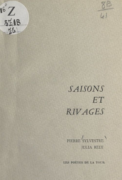 ebook cover of Saisons et rivages, by Julia Reix, Pierre Sylvestre