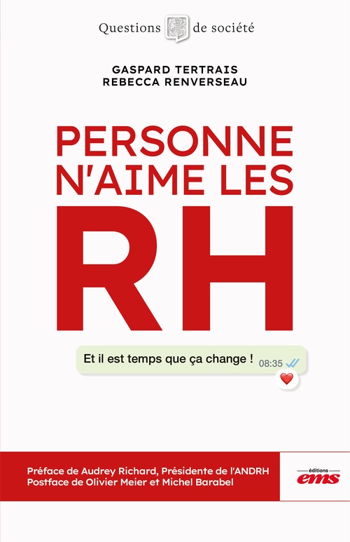 ebook cover of Personne n'aime les RH, by Gaspard Tertrais, Stéphanie Renverseau