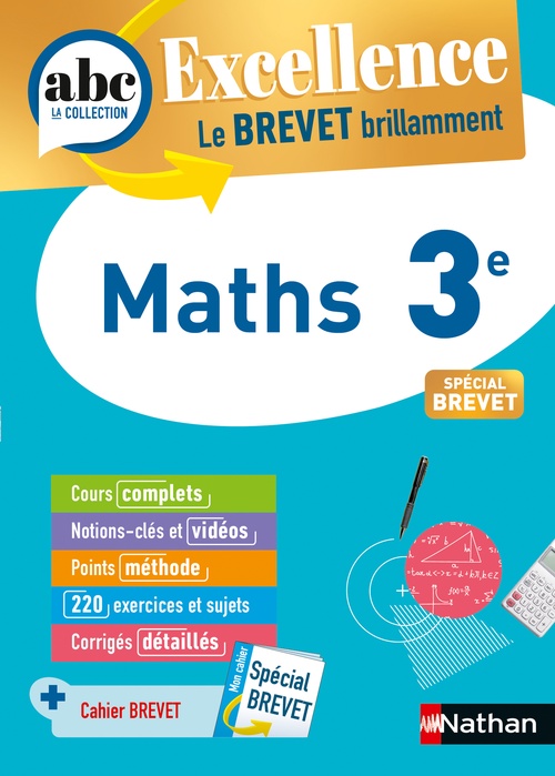 Couverture ebook de ABC excellence - Maths - 3e, de Carole Feugère, Gilles Mora