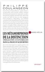Couverture ebook de Les métamorphoses de la distinction, de Philippe Coulangeon