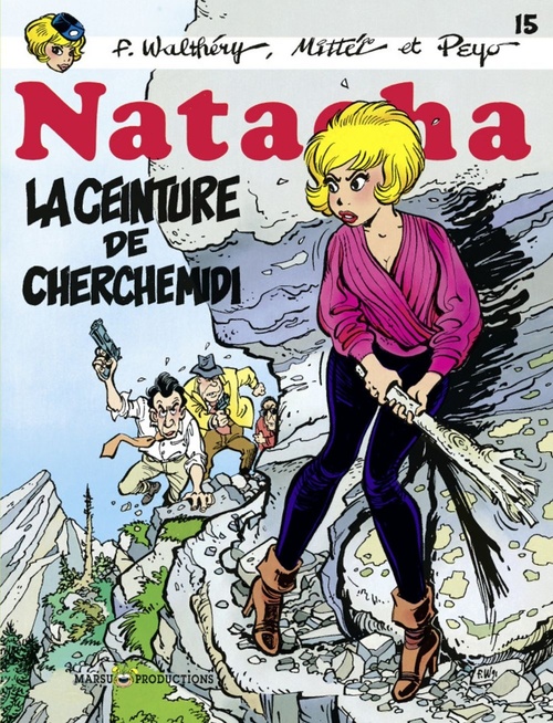 Couverture ebook de Natacha - Tome 15 - La ceinture de cherchemidi, de Peyo, François Walthéry