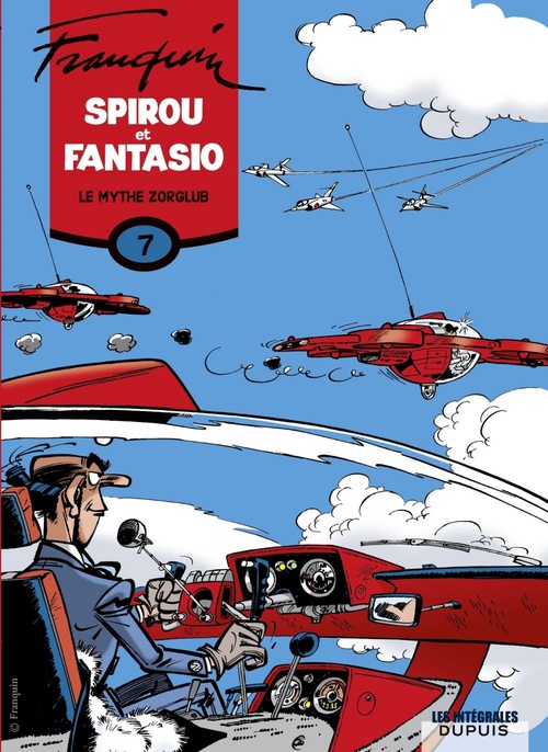 Couverture ebook de Spirou et Fantasio - L'intégrale - Tome 7 - Le mythe Zorglub, de André Franquin, Greg