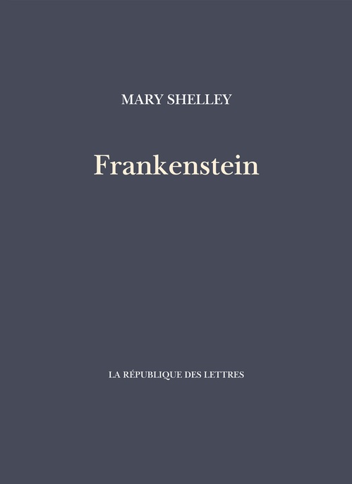 ebook cover of Frankenstein, by Mary Shelley