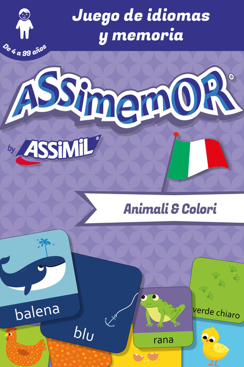 Couverture ebook de Assimemor - Mis primeras palabras en italiano: Animali e Colori, de Celadon, Jean-Sebastien Deheeger