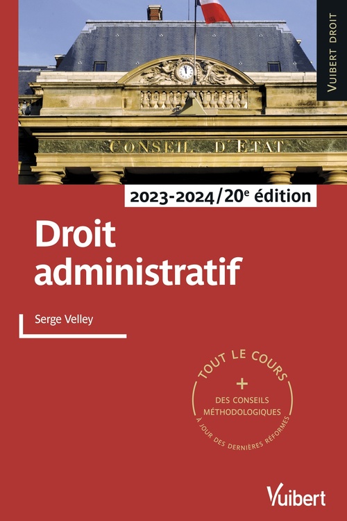 Couverture ebook de Droit administratif 2023/2024, de Serge Velley