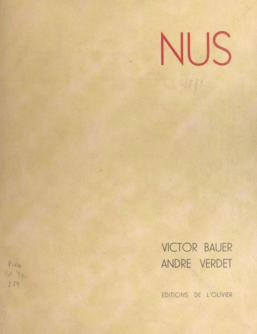 ebook cover of Nus, by Andre Verdet, Victor Bauer