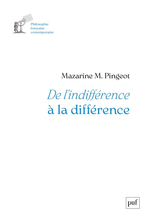 ebook cover of De l'indifférence à la différence, by Mazarine M. Pingeot
