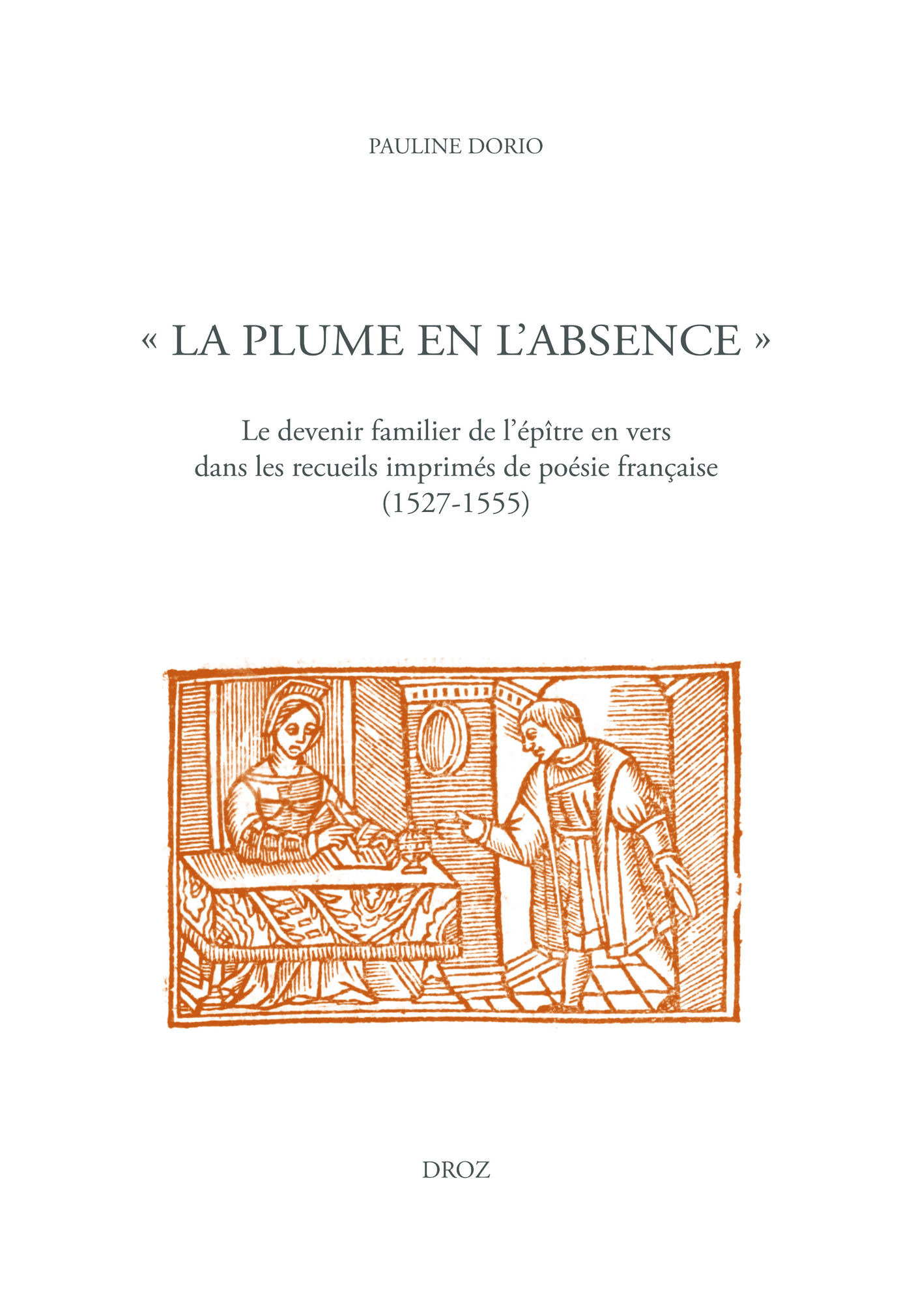 Couverture ebook de "La plume en l'absence", de Pauline Dorio
