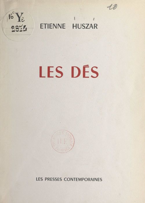 Couverture ebook de Les dés, de Etienne Huszar