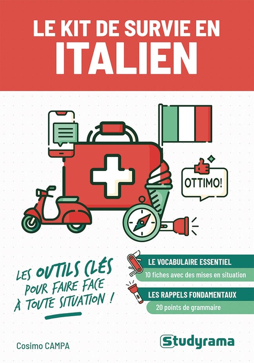 ebook cover of Le kit de survie en italien : Les outils clés pour faire face à toute situation, by Cosimo Campa