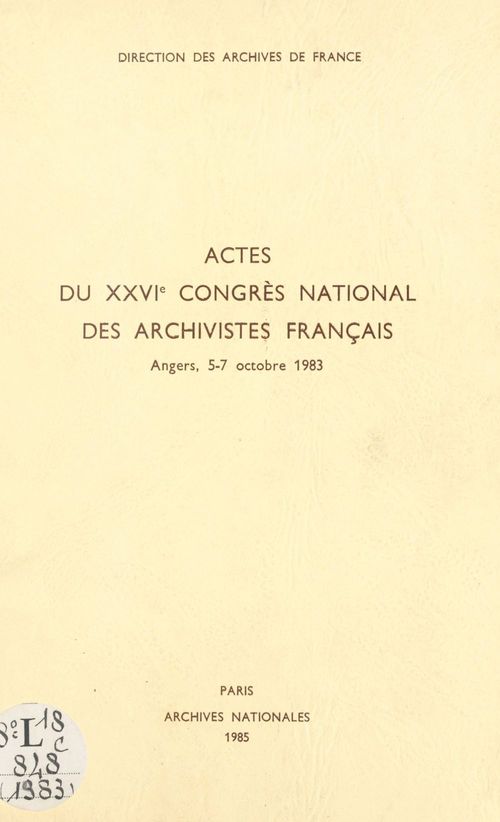 Couverture ebook de Bureautique et informatique dans les archives, de Collectif