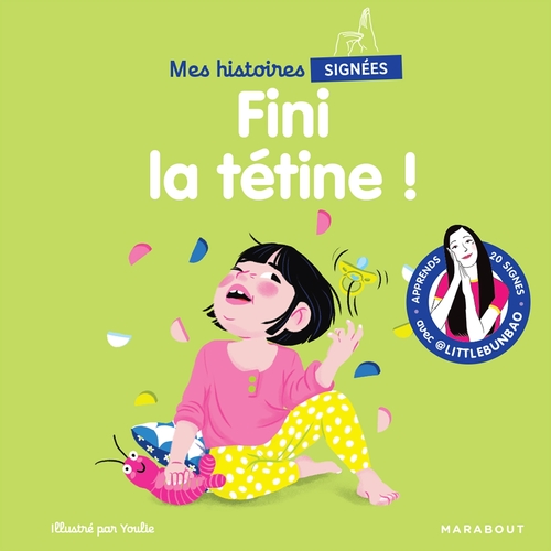 Couverture ebook de Mes histoires signées - Fini la tétine !, de Marie Cao