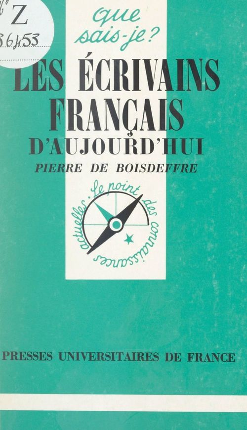 ebook cover of Les Écrivains français d'aujourd'hui (1945-1995), by Pierre de Boisdeffre