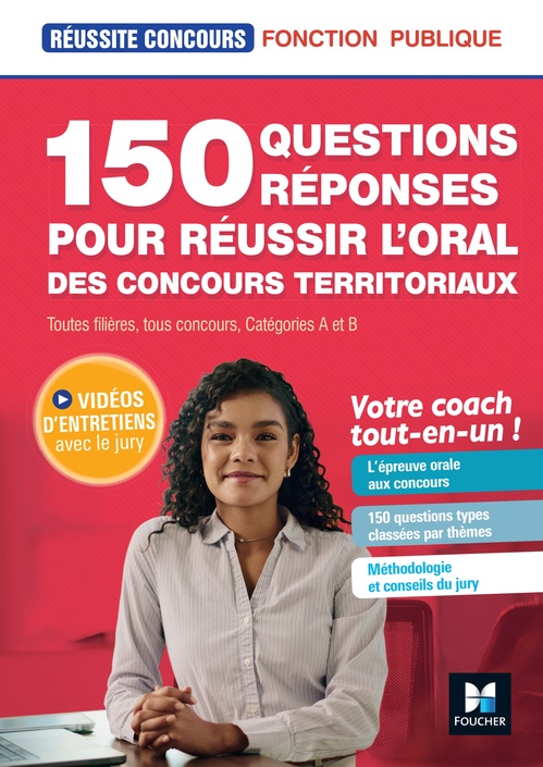 ebook cover of Réussite Concours - 150 questions/réponses pour l'oral - concours territoriaux- Préparation complète, by Christine Drapp