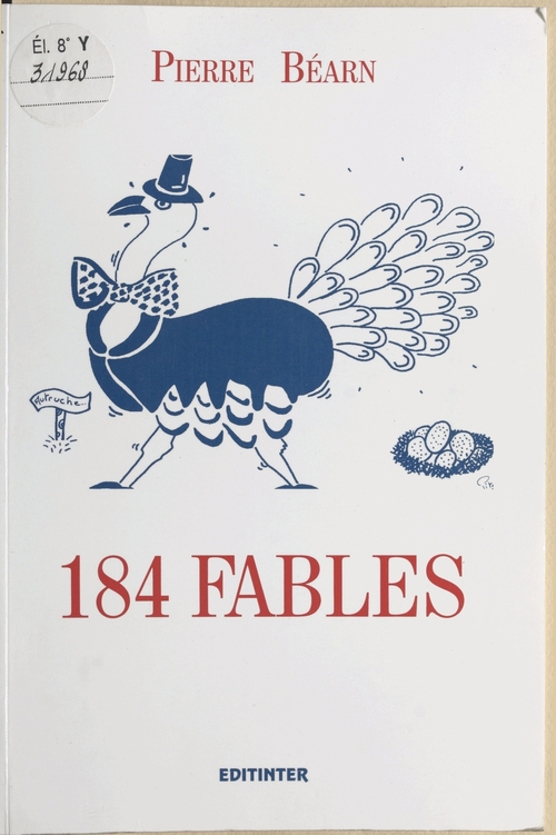 ebook cover of 184 fables, by Pierre Bearn