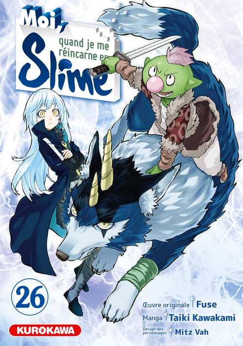 Couverture ebook de Moi, quand je me réincarne en Slime - Tome 26, de Taiki Kawakami, Fuse, Mitz Vah