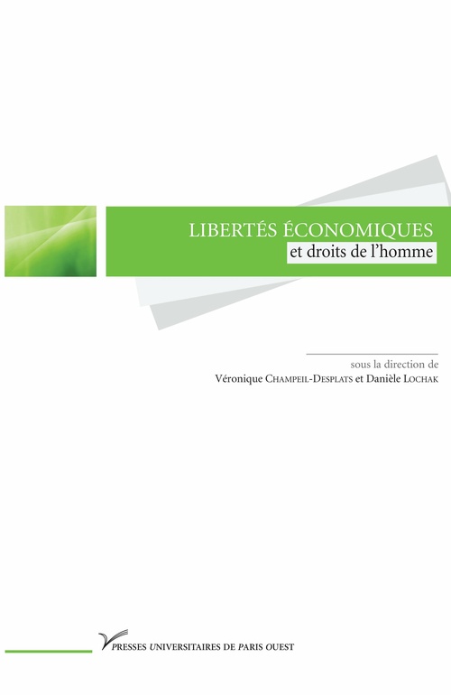 Couverture ebook de Libertés économiques et droits de l´homme, de