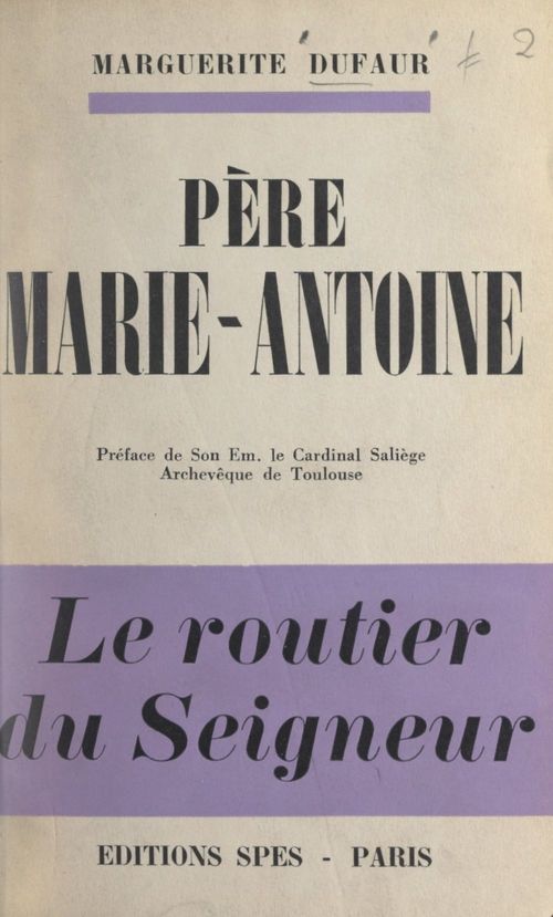 ebook cover of Père Marie-Antoine, by Marguerite Dufaur