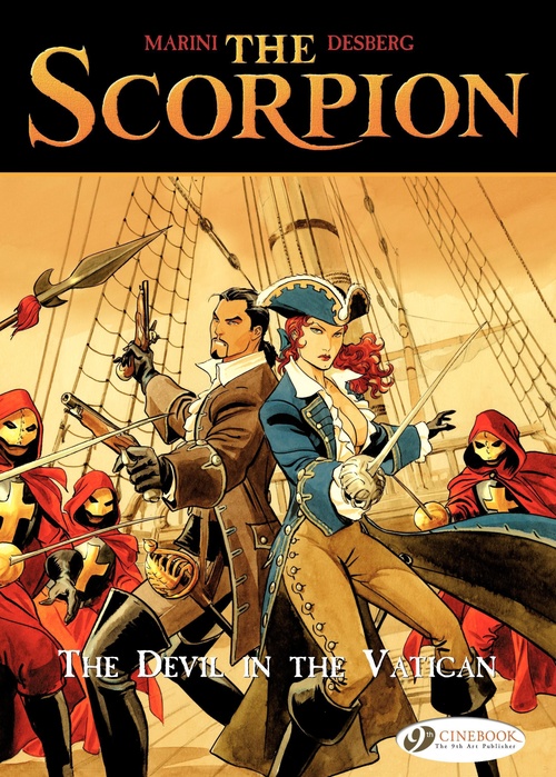 Couverture ebook de The Scorpion - Volume 4 - The Treasure of the Templars, de Stephen Desberg, Enrico Marini