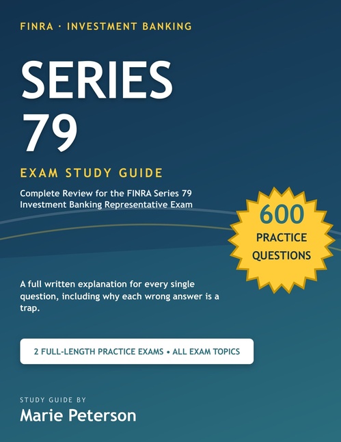 ebook cover of Series 79 Exam Study Guide, by Marie Peterson