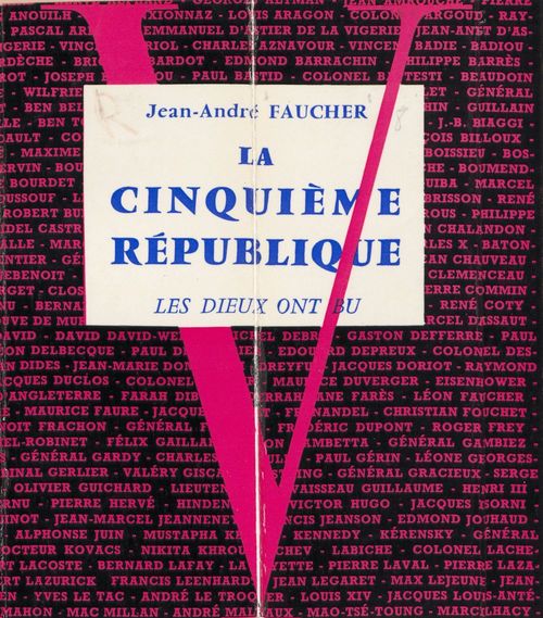 Couverture ebook de La Cinquième République, de Jean-Andre Faucher