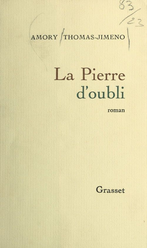Couverture ebook de La pierre d'oubli, de Amory Thomas-Jimeno