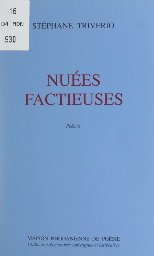 Couverture ebook de Nuées factieuses, de Stephane Triverio
