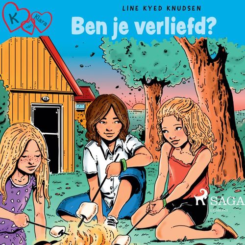 audiobook cover of K van Klara 19 - Ben je verliefd?, by Line Kyed Knudsen