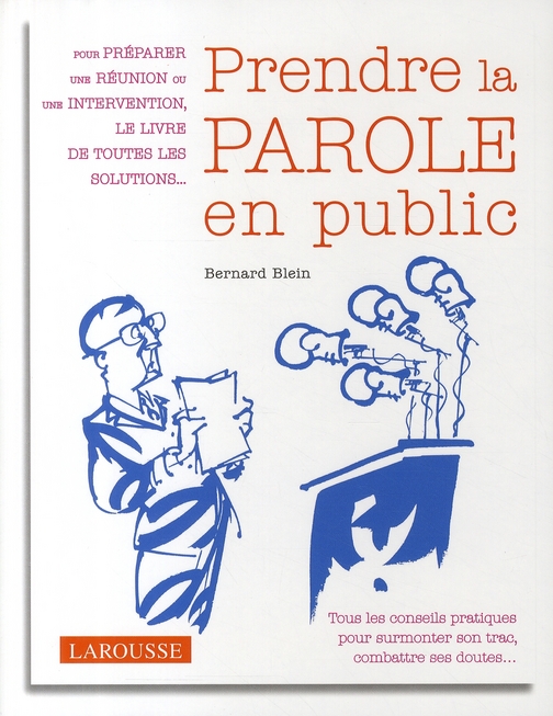 Couverture ebook de Prendre la parole en public., de Bernard Blein