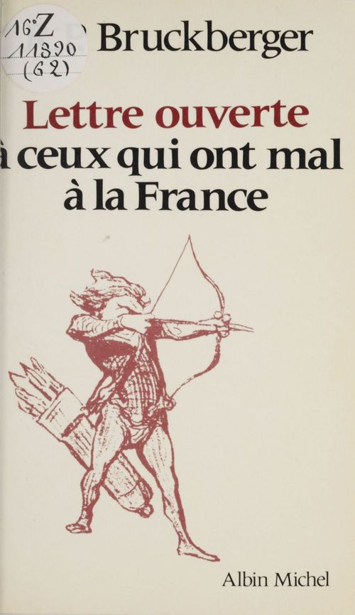 Couverture ebook de Lettre ouverte à ceux qui ont mal à la France, de R.L. Bruckberger