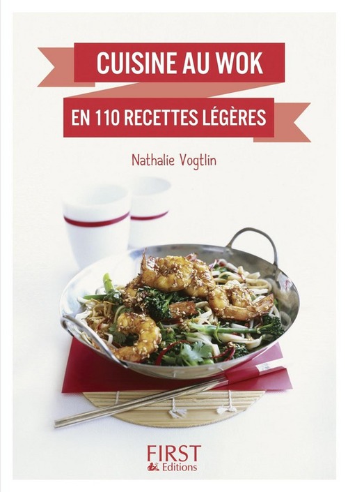 Couverture ebook de Petit livre de - Cuisine au wok en 110 recettes légères, de Nathalie Vogtlin