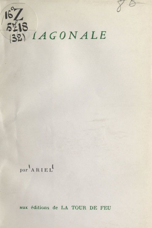 ebook cover of Diagonale, by Ariel