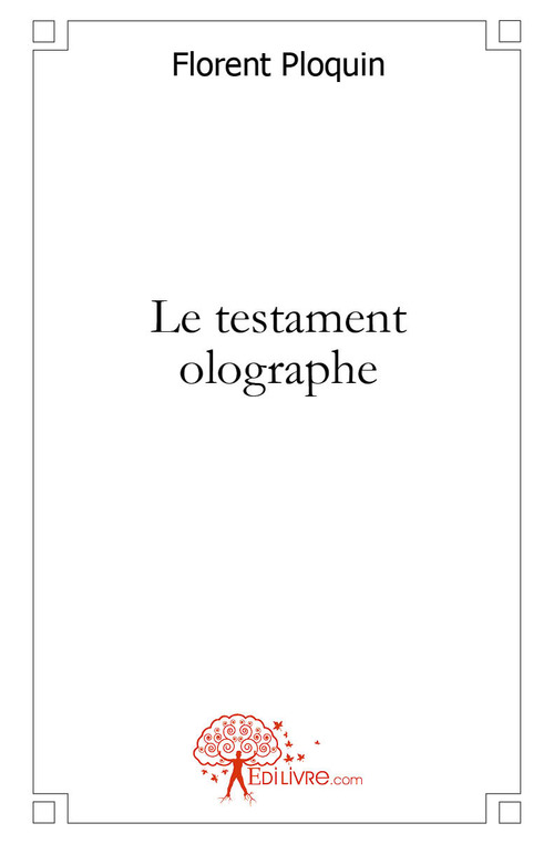 Couverture ebook de Le testament olographe, de Florent Ploquin