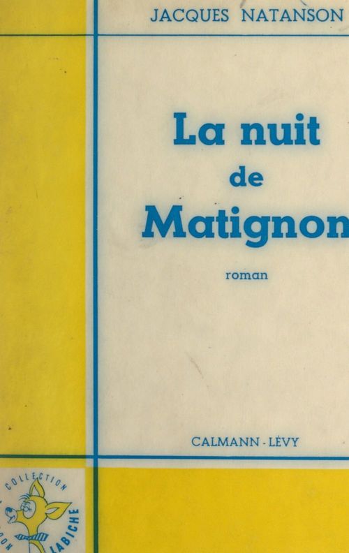 Couverture ebook de La nuit de Matignon, de Jacques Natanson