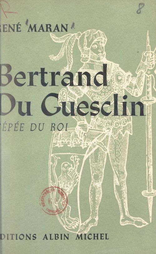 Couverture ebook de Bertrand du Guesclin, de Rene Maran