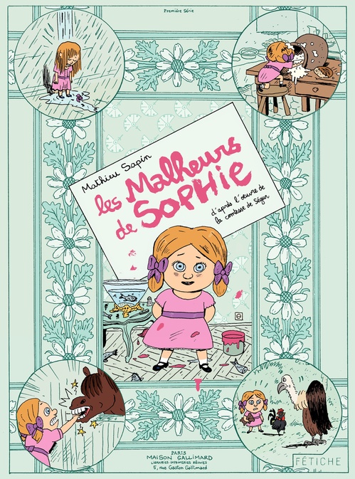 Couverture ebook de Les Malheurs de Sophie. D'après l'uvre de la Comtesse de Ségur, de Mathieu Sapin, Comtesse de Ségur