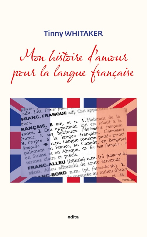 Couverture ebook de Mon histoire d'amour pour la langue française, de Tinny Whitaker