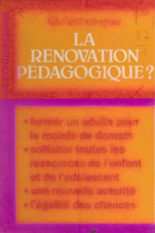 ebook cover of Qu'est-ce que la rénovation pédagogique ?, by Joseph Leif