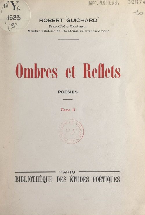 Couverture ebook de Ombres et reflets (2), de Robert Guichard