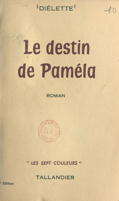 ebook cover of Le destin de Paméla, by Dielette