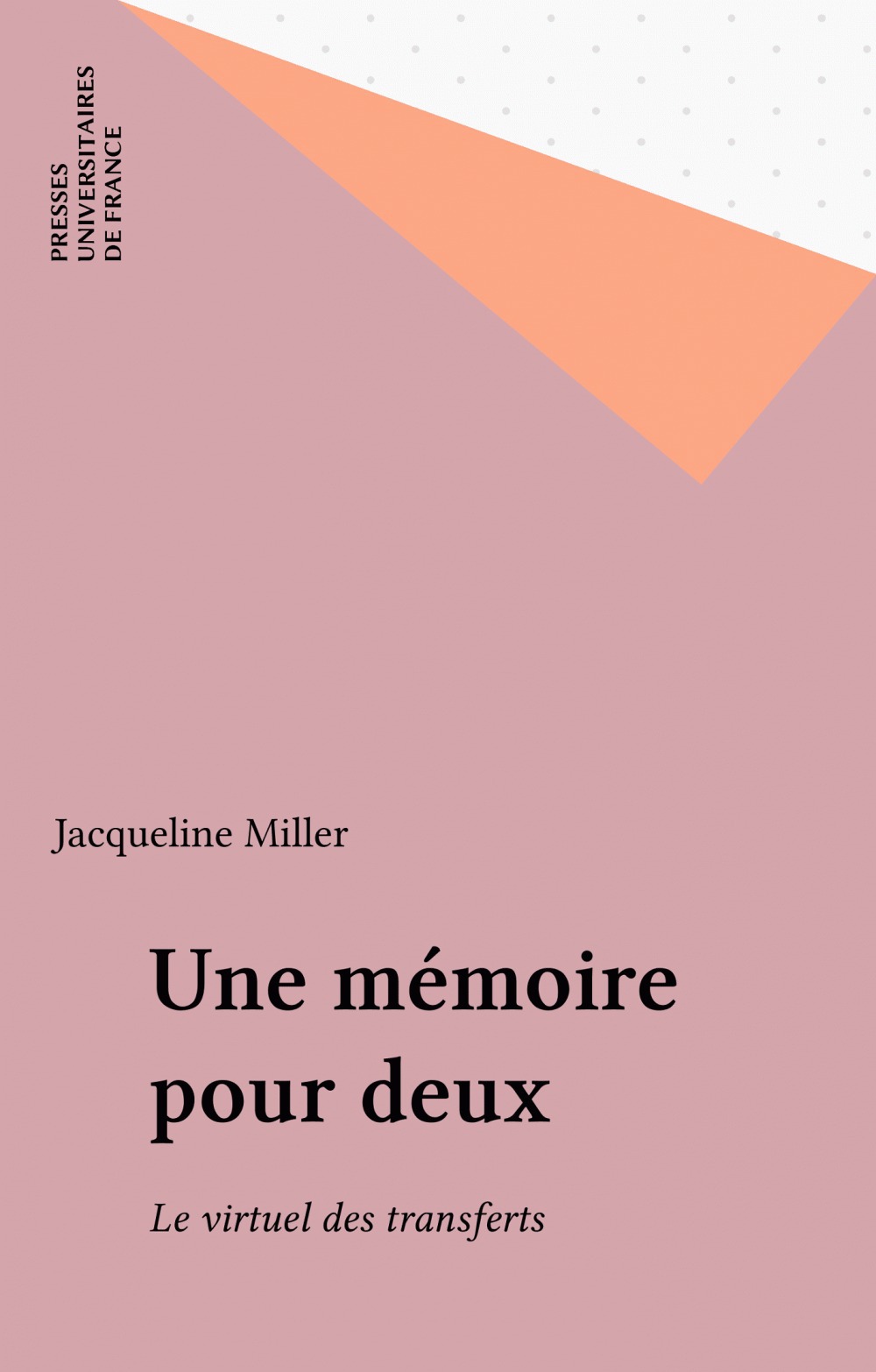 ebook cover of Une mémoire pour deux, by Jacqueline Miller