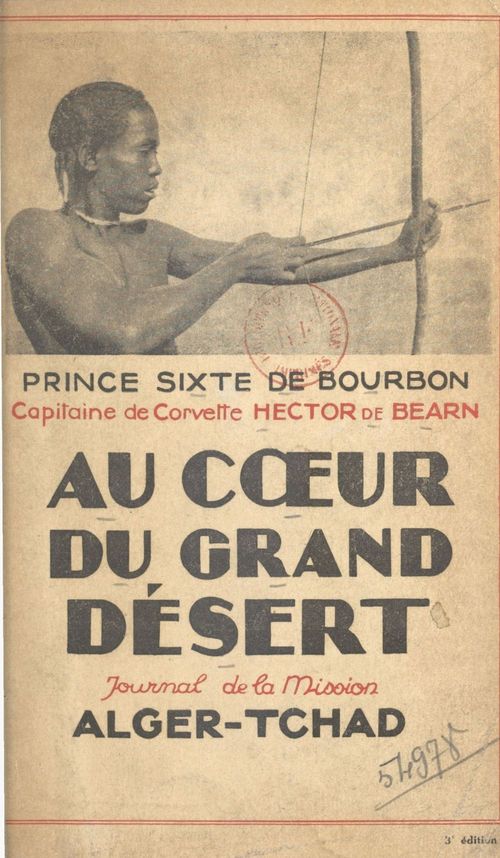 Couverture ebook de Au coeur du grand désert, de Hector De Bearn, Sixte De Bourbon