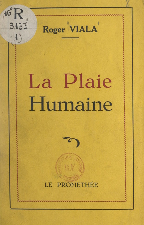 ebook cover of La plaie humaine, by Roger Viala