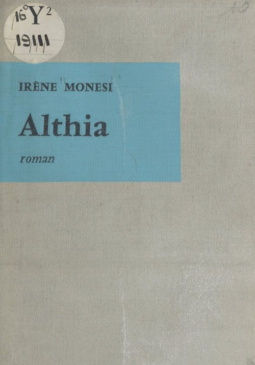 Couverture ebook de Althia, de Irene Monesi