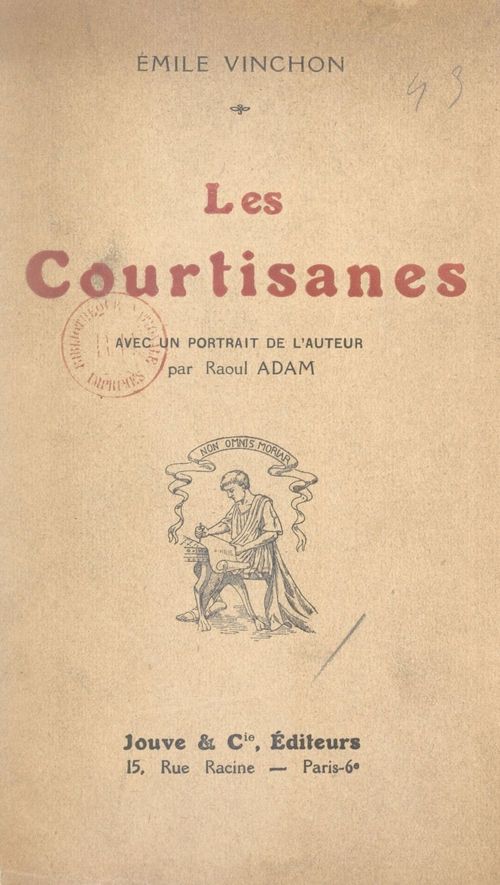 Couverture ebook de Les courtisanes, de Emile Vinchon
