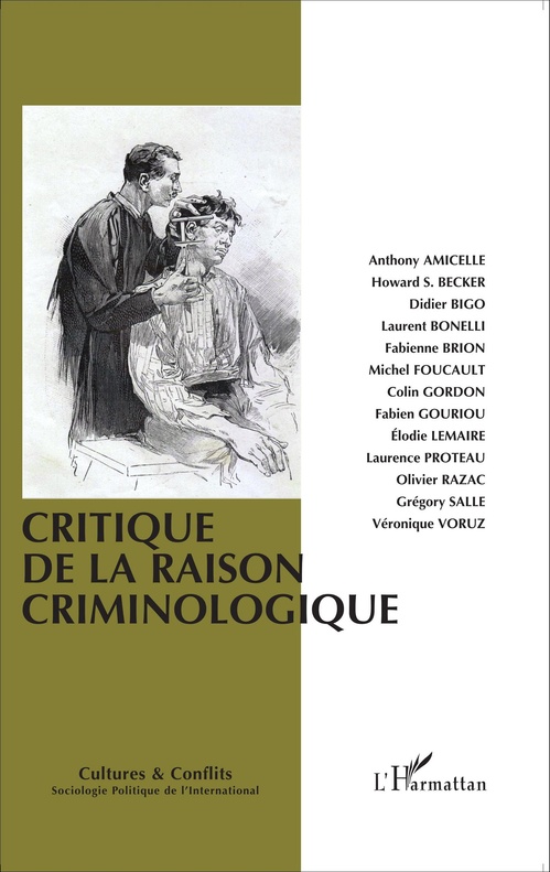 Couverture ebook de Critique de la raison criminologique, de Revue cultures & conflits