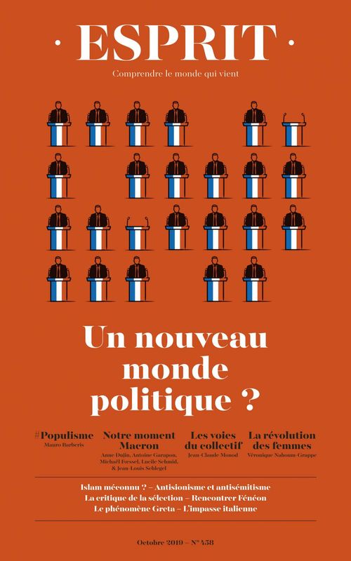 Couverture ebook de Esprit octobre 2019 Un nouveau monde politique ?, de Esprit