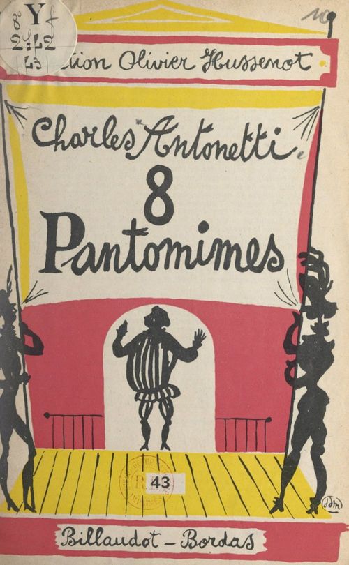 Couverture ebook de Huit pantomines, de Charles Antonetti